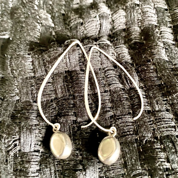 Silpada Vintage Sterling Silver larger sz drop silver bead threader earr… - Picture 2 of 10